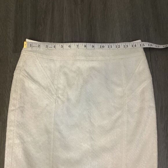 NWT Cache White Snake print Pencil Skirt Office Interview Professional Work Size - Picture 6 of 9
